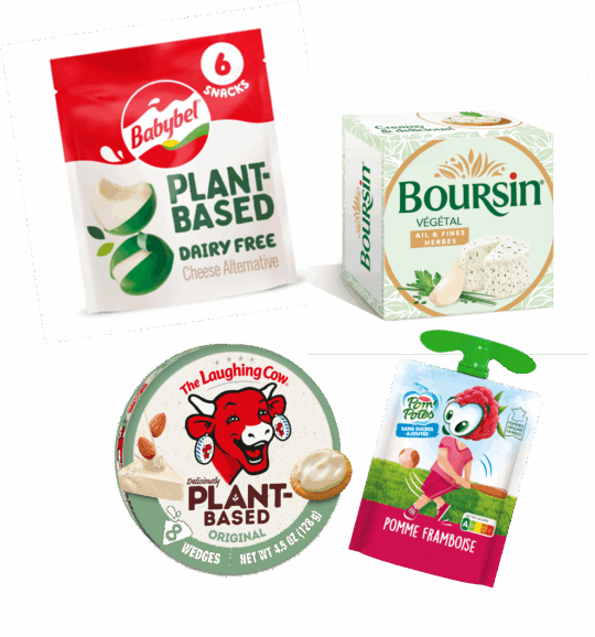 Photos de produits végétaux BEL (Babybel, Boursin, La Vache qui rit)