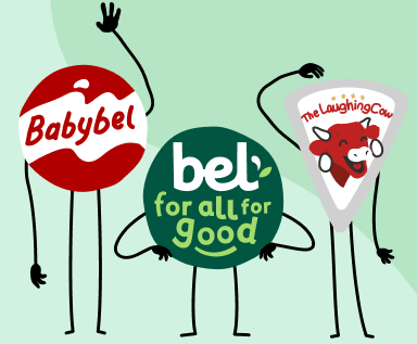 Personnages Babybel, Bel et La Vache qui rit
